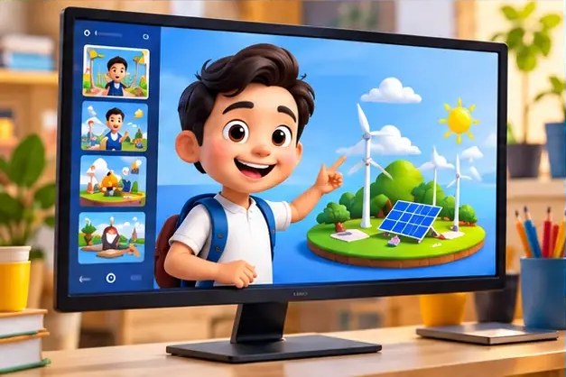 Animasi edukasi tentang energi terbarukan