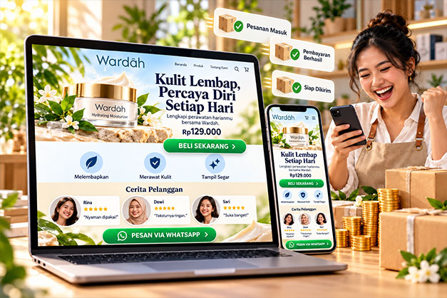 Pengguna berinteraksi dengan aplikasi AI personal